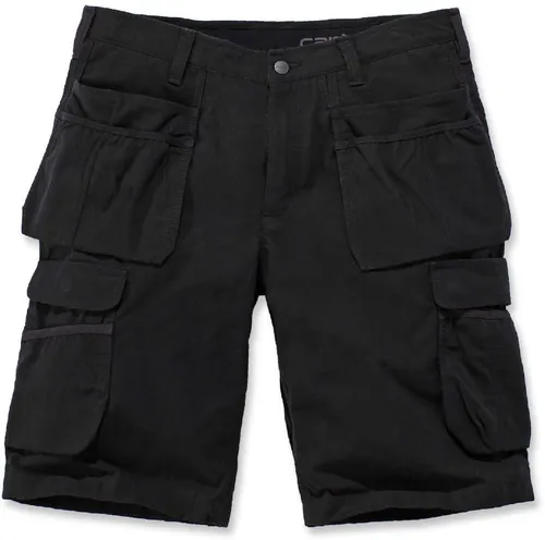 Carhartt® STEEL MULTIPOCKET SHORT 104201 - Schwarz - W40 - Arbeits- & Schutzkleidung mit Relaxed Fit, langlebigem Stretch Ripstop und Cordura®-verstärkten Taschen für maximale Funktionalität und Bewegungsfreiheit.