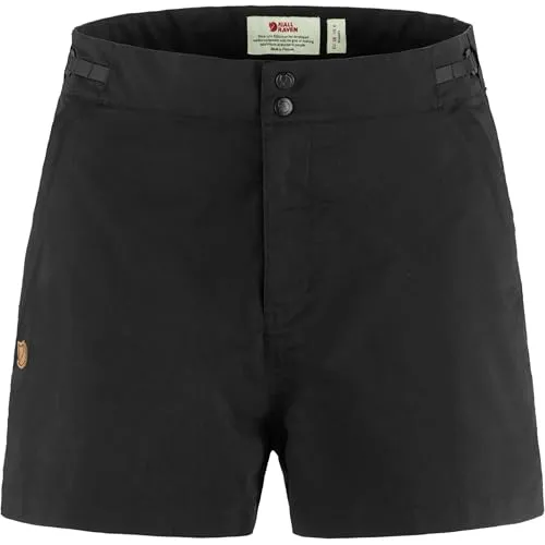 Fjällräven Abisko Hike Shorts W black (550) 38 - Damen Outdoor Shorts & 3/4 Hosen, leicht und bequem aus G-1000 Air Stretch für optimale Bewegungsfreiheit und nachhaltigen Komfort auf Trekkingtouren.