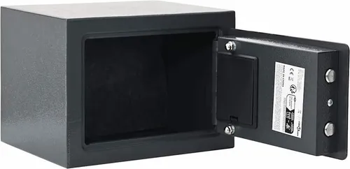 vidaXL Digitaler Safe mit Schloss Dunkelgrau 23 x 17 x 17 cm - Moderner Stahl Safe für sicheres Aufbewahren von Wertsachen und Dokumenten, ausgestattet mit elektronischem Schloss für einfachen Zugang ohne Schlüssel.