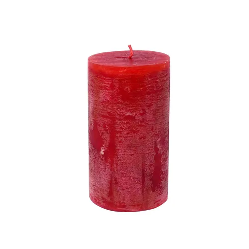 B&S Stumpenkerzen| 10 cm | Ø 6 cm | rot | 42 Stunden in rot von B&S