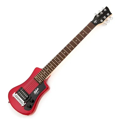 Höfner Shorty E-Gitarre Rot - Gitarren, Kompakte Bauweise mit hochwertigem Höfner Open Humbucker für kraftvollen Klang, inklusive Höfner Gigbag für den sicheren Transport.