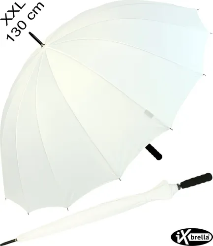 Regenschirm XXL Hochzeitsschirm in weiß von iX-brella