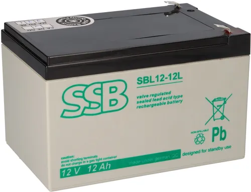 SSB Battery SBL 12-12L AGM Batterie 12V 12Ah von Exide