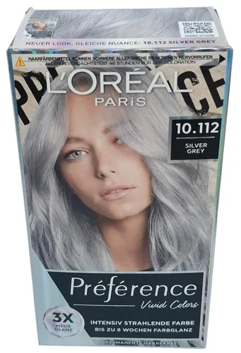 L’Oréal Paris Préférence Vivids Haarfarbe 10.112 silver grey