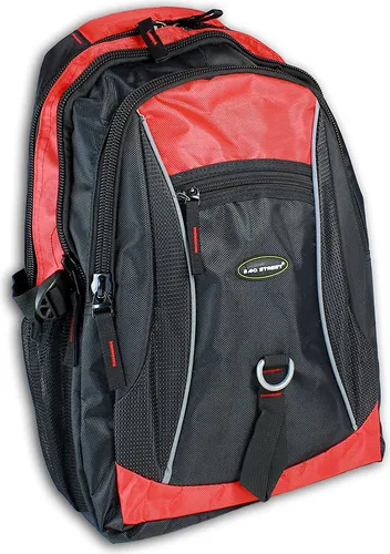 Rucksack Sporttasche schwarz rot für Herren und Damen