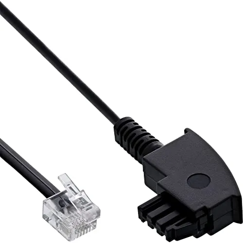 Produktbild InLine 18602 TAE-F Kabel für DSL Splitter, TAE-F Stecker an Western 6/2 DEC Stecker, 2m