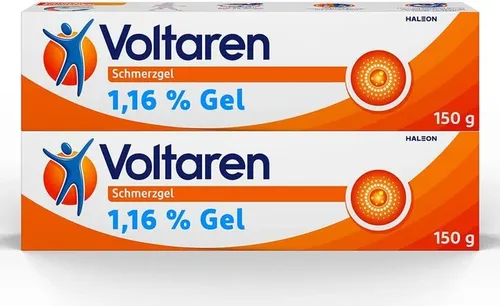 Voltaren Schmerzgel 11,6 mg/g - Schnelle Schmerzlinderung - Arzneimittel für akute Muskelschmerzen und Entzündungen. Das bewährte Gel mit 3-fach Wirkung: Stoppt Schmerzen, bekämpft Entzündungen und fördert die Heilung. Zieht schnell ein und kühlt die Haut.