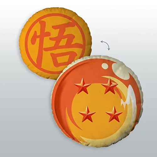 Dragon Ball - Rundkissen (30 cm) in orange von Dragon Ball