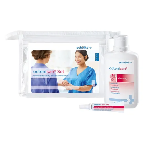 Octenisan Set Waschlotion + Nasengel 1 St - Arzneimittel zur Haut- und Schleimhautdesinfektion, ideal für die sanfte Reinigung und Pflege bei Wunden und Erkältungen.