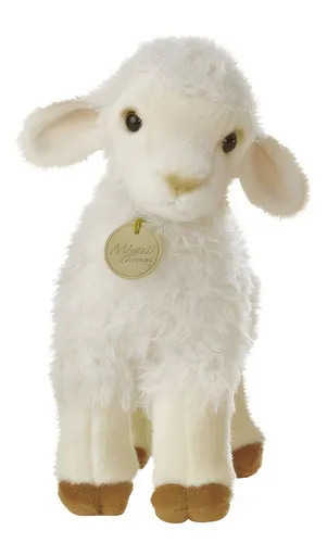 Aurora MiYoni Lamm Plüschtier, 26cm - Stofftier & Teddybären, superweiches Lamm aus feinstem Plüsch, handgefertigt und kinderfreundlich, ideal als treuer Begleiter für jedes Kind.
