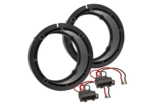 tomzz Audio Lautsprecherringe + Kabel passt für VW Golf 4 Passat 3B BG Polo 9N 165 Auto-Lautsprecher