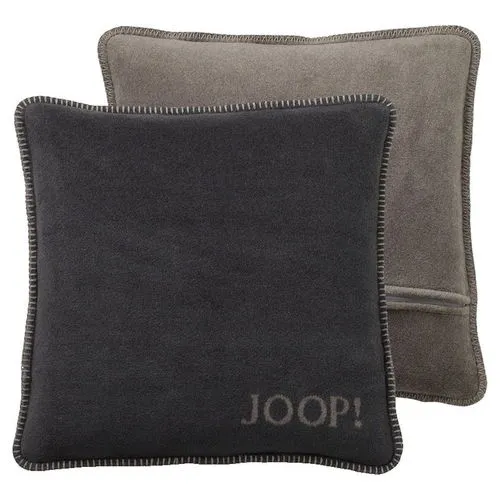 Joop! Kissenhülle Uni Doubleface Taupe-Anthrazit 50x50 cm in beige von JOOP! Living