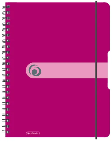 Herlitz Collegeblock easy orga to go A4 kariert 80 Blatt beere