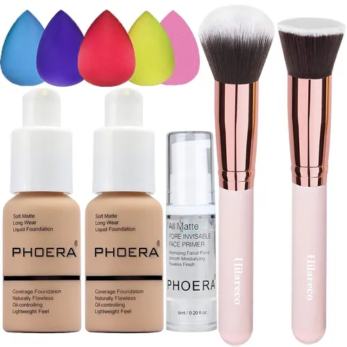 Phoera Foundation Concealer Cover Flüssigmatt Full Coverage Concealer Cover S...