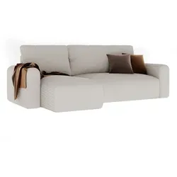 Produktbild Idohome Ecksofa Jobo, Beige, 3-Sitzer L-Form