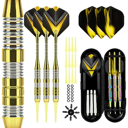 Trecynd Dartpfeile mit kunststoffspitze für elektronische dartscheibe Softdarts Dartpfeile mit Profi Softdarts dartpfeil (Yellow)