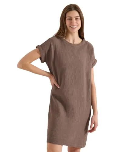 Cecil Damen Musselin Kleid mit Kurzarm von CECIL