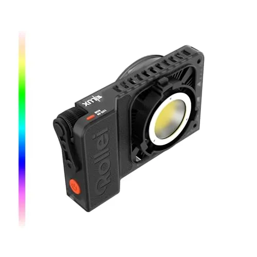 Professionelles LED-Dauerlicht RGB 60W LUX-Serie - Dauerlichter: Stufenlose Helligkeitsregulierung und 360 RGB-Farben für individuelle Beleuchtung. Flexibel nutzbar mit Akku oder Netzstrom!