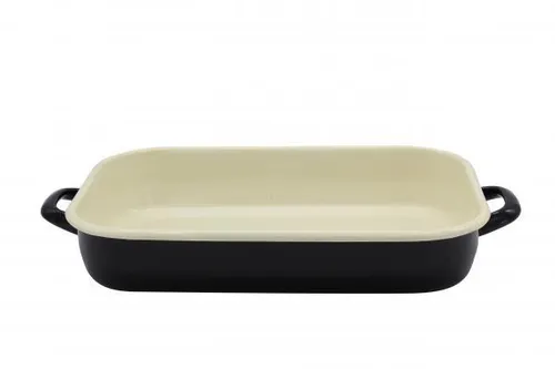 Krüger Vierkantpfanne Auflaufform Gratinform 36cm Emaille Triest 4006776105013