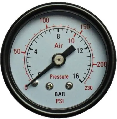 Aerotec Manometer 9415451 Anschluss (Manometer): Rückseite Außengewinde 1/4