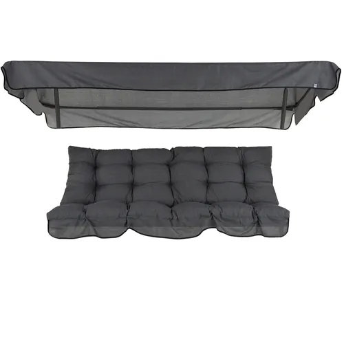 Auflagen Set Hollywoodschaukel Polster Bankauflage Seitenkissen Sitzkissen 170cm