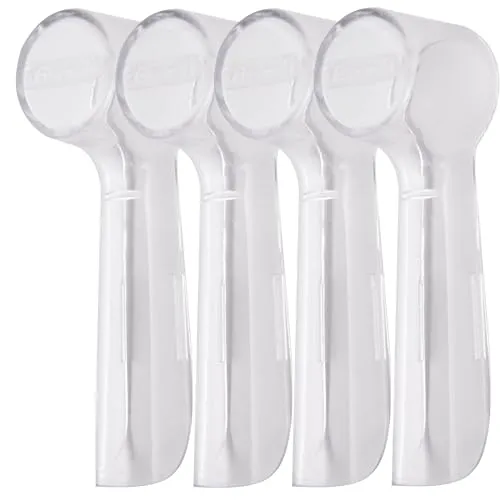 Zahnbürsten Schutzkappe 4 stück - Zahnbürste Schutzhülle - Elektrische Toothbrush cover - Oral-B kompatibler Deckel für elektrische Zahnbürste - Zahnbürstenkopf Schutz - Zahnbürsten Abdeckung