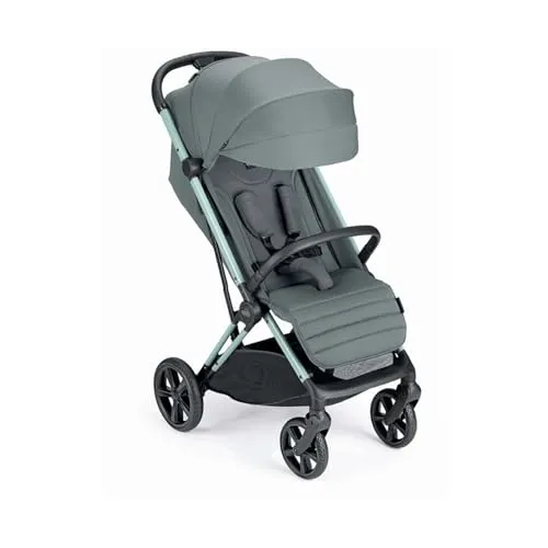 Sport-Kinderwagen von Cam il Mondo del Bambino, Grün - Trendiger und geländegängiger Kinderwagen mit geräumiger Babyschale für höchsten Komfort. Aus robustem Aluminium, leicht zu handhaben und ausgestattet mit einem praktischen Einkaufskorb. Ideal für aktive Familien!
