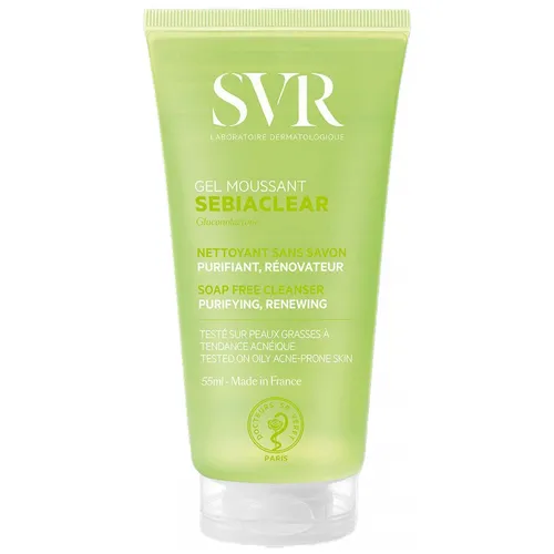 SVR Sebiaclear Schäumendes Gel 55 ml ist ein seifenfreies, reinigendes und kläre