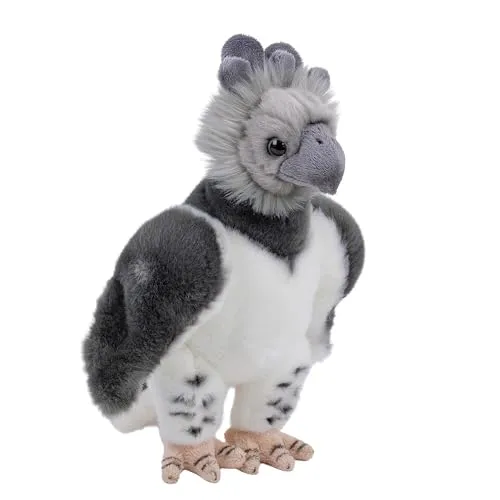 Teddys Rothenburg Kuscheltier Vogel Harpyie grau 27 cm - Stofftier Harpyie Adler aus kuschelweichem Plüsch, 27 cm groß und maschinenwaschbar bis 30°C – ideal für kleine Tierfreunde!