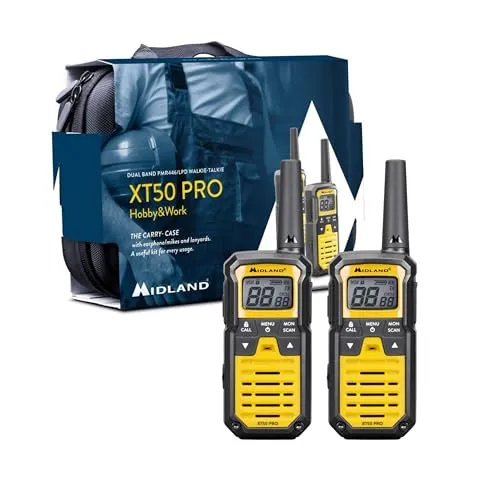CB Radio ALAN MIDLAND C1463 - XT 30 PRO TWIN - Funkgeräte mit 16 Kanälen und automatischem Squelch, ideal für klare Kommunikation auf Reisen oder im Freizeitbereich.