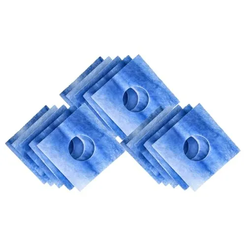 vhbw 15x Filter kompatibel mit Limodor Limot Lüfter Serie F Typ D, LF, ELF Lüftungsgerät Badlüfter & Deckel-Umrüstsatz F/C - Ersatz für F-LF/5 00010 Zubehör