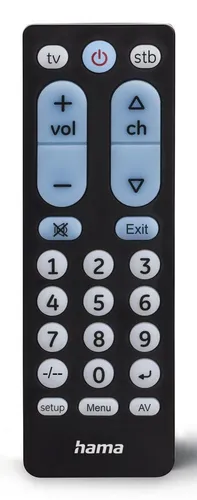 Hama Universalfernbedienung für TV und 2 Geräte