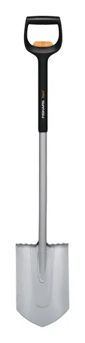 Fiskars Teleskop-Spaten Xact - 111-130 cm, ideal für schwere, steinige Böden mit verstärktem Borstahl-Blatt und ergonomischem Design