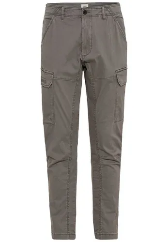 camel active Herren Tapered Fit Cargo Hose Grau, 32 - Wanderhose aus Baumwoll-Twill mit Elasthan für hohen Tragekomfort, ideal für Outdoor-Aktivitäten und mit stylischer Cargotasche.
