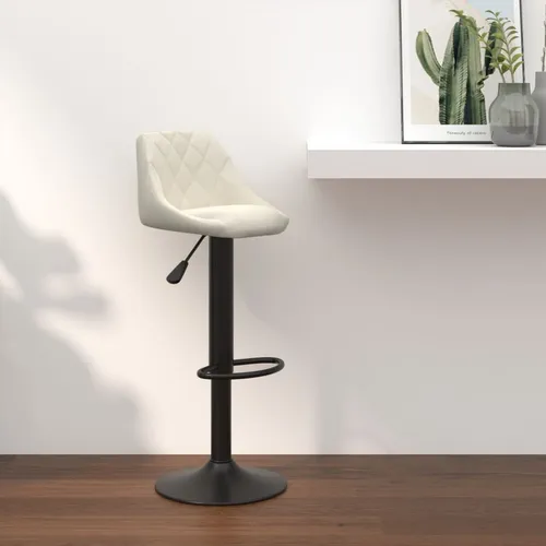 Maison Exclusive Barhocker Creme Samt