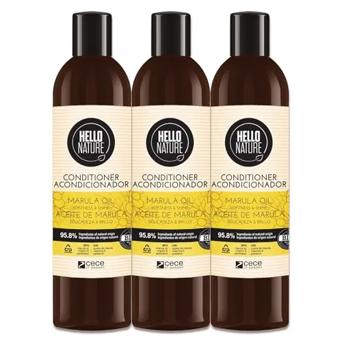P-Beauty Naturkosmetik Conditioner mit Marulaöl - Haarmaske für trockenes, strapaziertes Haar, Glanz & Geschmeidigkeit - Haarpflege mit Vitamin C, Vitamin E und Omega-Fettsäuren (3x 300ml)