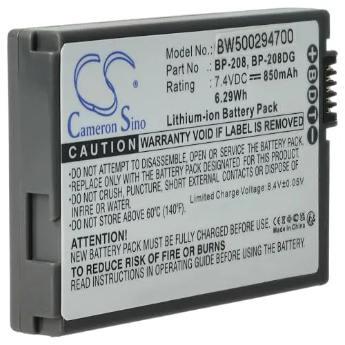 vhbw Akku kompatibel mit Canon Elura 100 Videokamera Camcorder (700 mAh, 7,4 V, Li-Ion)