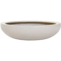 VIVANNO Pflanzschale PLANA 54 cm x 54 cm x 14 cm Creme - Elegante Pflanzschale aus Fiberglas in Creme, ideal für Innen- und Außenbereiche. Vielseitig einsetzbar als Dekoschale oder Ablage, mit einer Größe von 14x54 cm.
