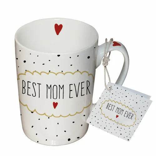 PPD Becher Best Mom Henkelbecher Kaffeetasse Becher Tasse New Bone China 250 ml