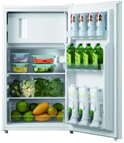 Comfee Tischkühlgerät RCD115WH2 - Tiefkühlschränke mit 80L Volumen, umkehrbare Tür für flexible Platzierung und energieeffiziente Kühlung mit nur 137 kWh/Jahr.