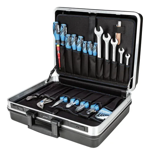 Gedore Werkzeugsortiment 74-teilig - 3082121 im stabilen Koffer - Werkzeugsätze, umfangreiches Sortiment für professionelle Anwendungen, ideal für Handwerker und Heimwerker.