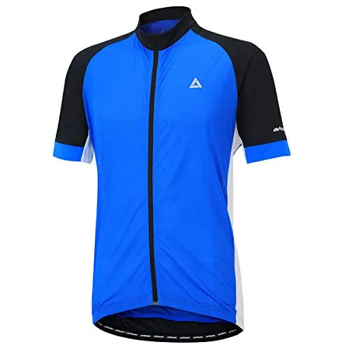 Airtracks Fahrradtrikot Kurzarm Pro Team Line - Atmungsaktiv & Schnelltrocknend in S - Radsport-Trikots für Herren, optimales Feuchtigkeitsmanagement durch 100% Polyester, ideal für heiße Tage mit reflektierenden Elementen und praktischen Rückentaschen.