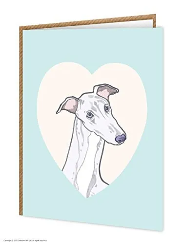 Die perfekte Karte für 'Windhund' Liebhaber. – Cute A6 Geburtstag Grußkarte