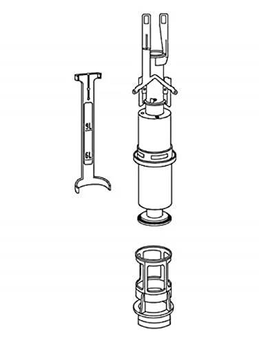 MEPA Ablaufventil-Set UPSK SCA12 - E11 - E21 - E31 - WC-Wasserstopp-Teile, umfassendes Set mit Ablaufventil, Füllventilhalter und Dichtungen für zuverlässige Funktion und einfache Installation (geeignet für Baujahre 2000-2009).