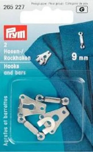 Hosen- u. Rockhaken Maulbreite 9 mm silberf.Prym 265227 in silber von Prym