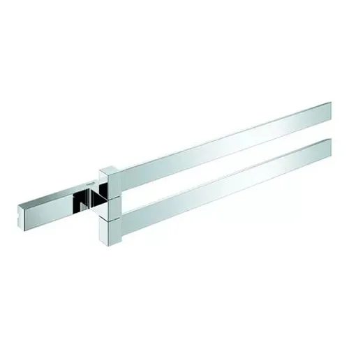 GROHE Selection Cube Doppel-Handtuchhalter, 2-armig, schwenkbar - Handtuchhalter mit schwenkbarem Design, ideal für platzsparende Badezimmer und stilvolle Akzente in Ihrem Bad.