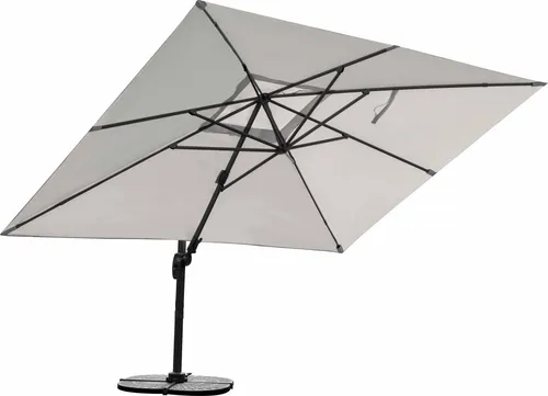 RS Trade Rechteckschirm Sonnenschirm 3m x 4m - Sonnenschirm mit innovativem Design, 9-fach verstellbar und axialer Seitenneigung für optimalen UV-Schutz und perfekten Komfort im Outdoor-Bereich.