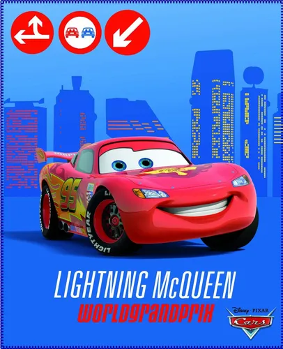 Flauschdecke Kuscheldecke Decke Kinderdecke Microfaser Cars Mc Queen 130x160 cm