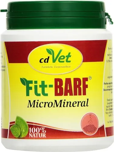 Fit-BARF MicroMineral 150 g - Mineralergänzungsfuttermittel für Hunde und Katzen, 100% natürliche Zutaten für optimale Mikronährstoffversorgung