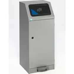 PROREGAL Selbstlöschender Wertstoffsammler mit Fußpedalen | 78 Liter - Haushaltszubehör mit hochwertiger verzinkter Stahlkonstruktion, ideal für effiziente Abfalltrennung und umweltfreundliche Entsorgung.